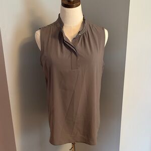 Calvin Klein Sleeveless Taupe Blouse